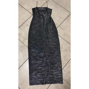 Vintage‎ All That Jazz maxi metallic dress size small